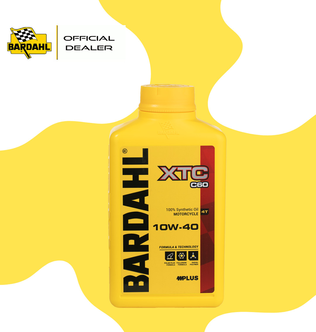 🇮🇹 1 LITER MOTORCYCLE ENGINE OIL BARDAHL XTC C60 4T 10W40 SYNTHETIC MIN 3 LT