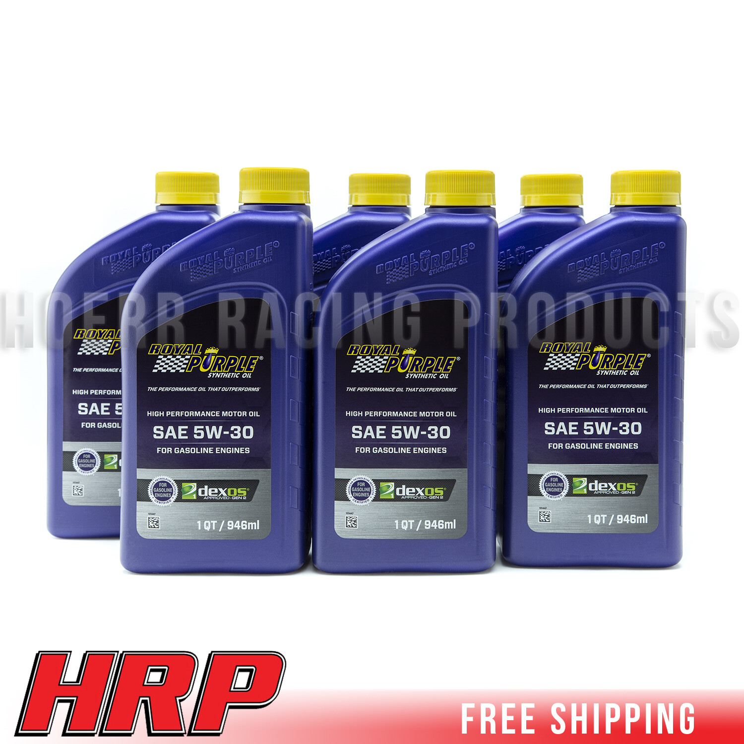 Royal Purple 01530 5W-30 Multi-Grade Synthetic Motor Oil Pack of 6 Quarts