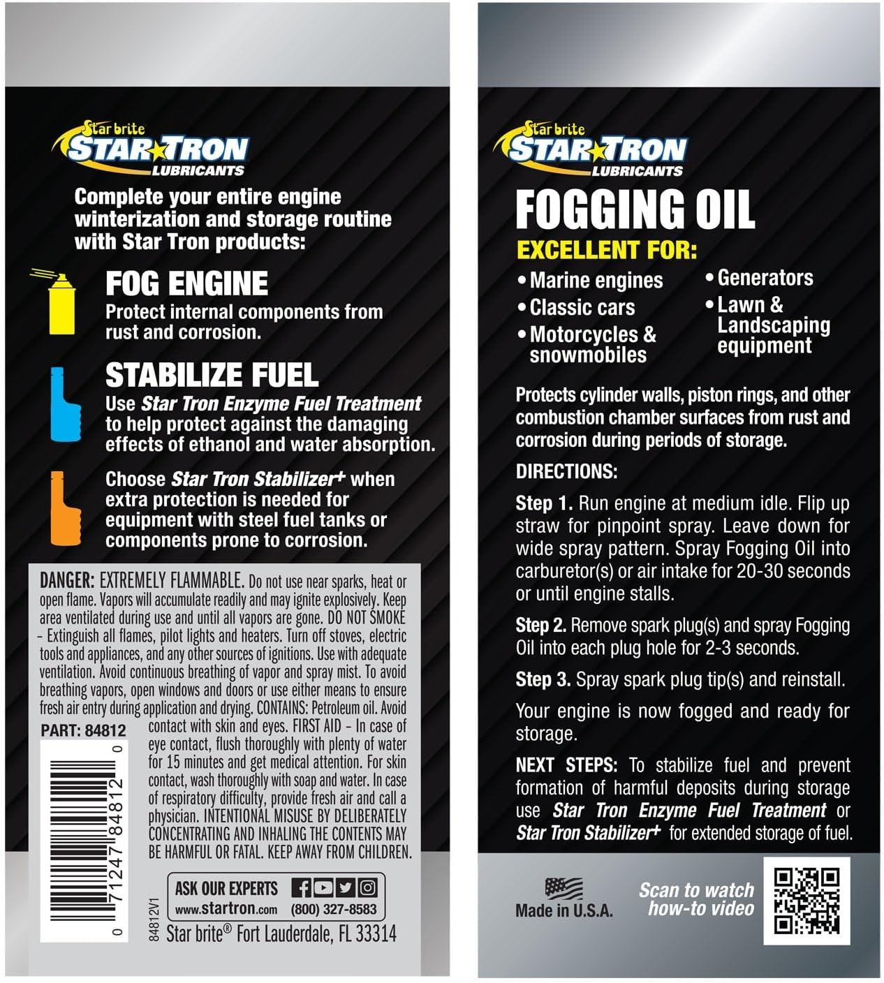 Fogging Oil – Professional Grade – Maximum Protection for All Engines in Seas…