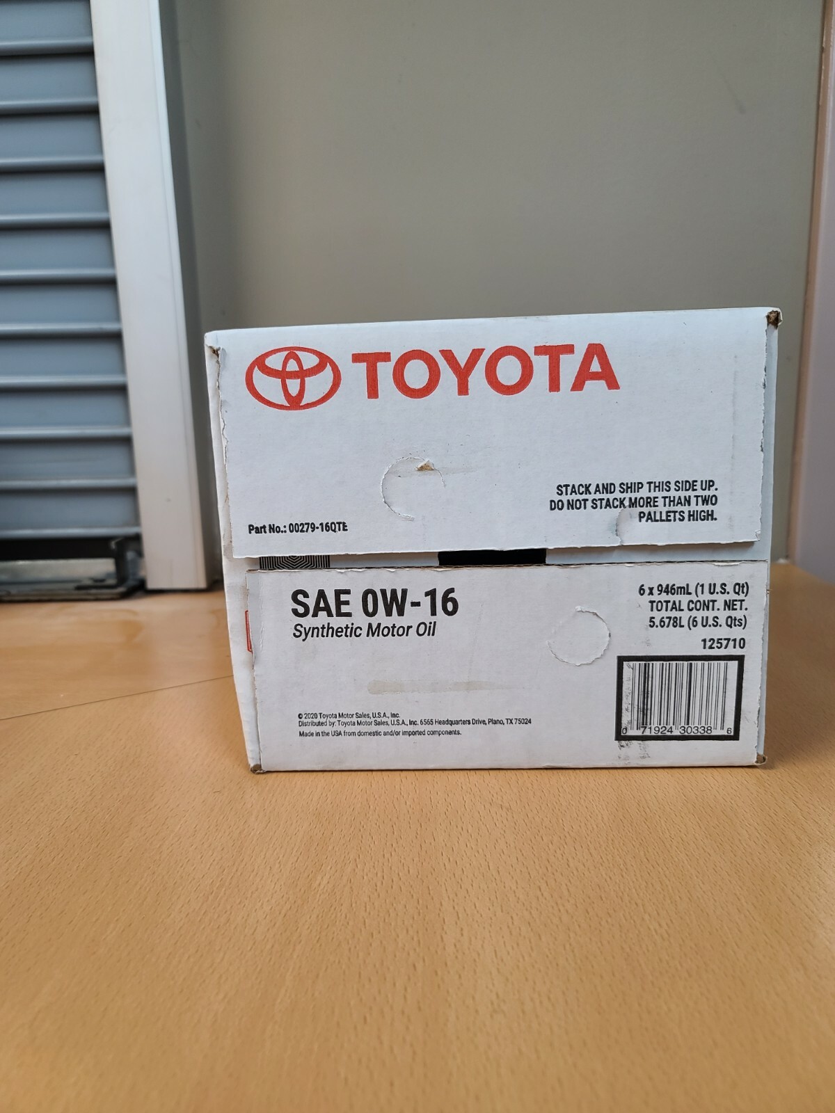 🔥 Genuine Toyota Lexus 0W16 Motor Oil 6 Quarts 🔥