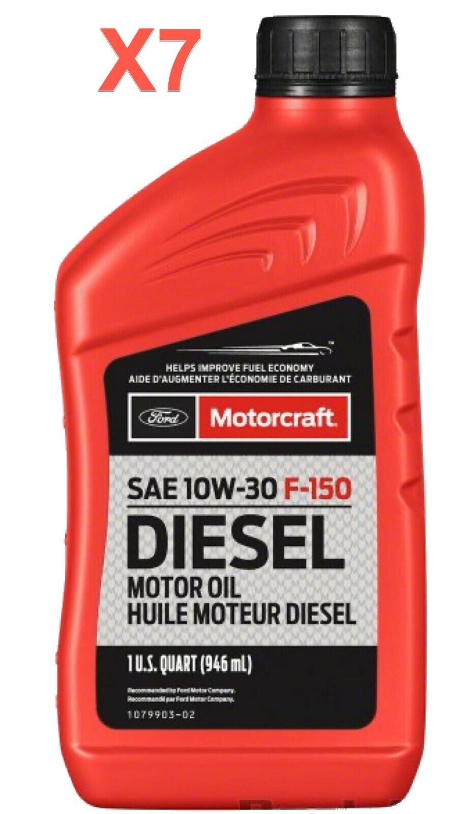 7 Quarts Diesel Engine Oil FORD Super Duty SAE 10W-30 F150 3.0L Power Stroke