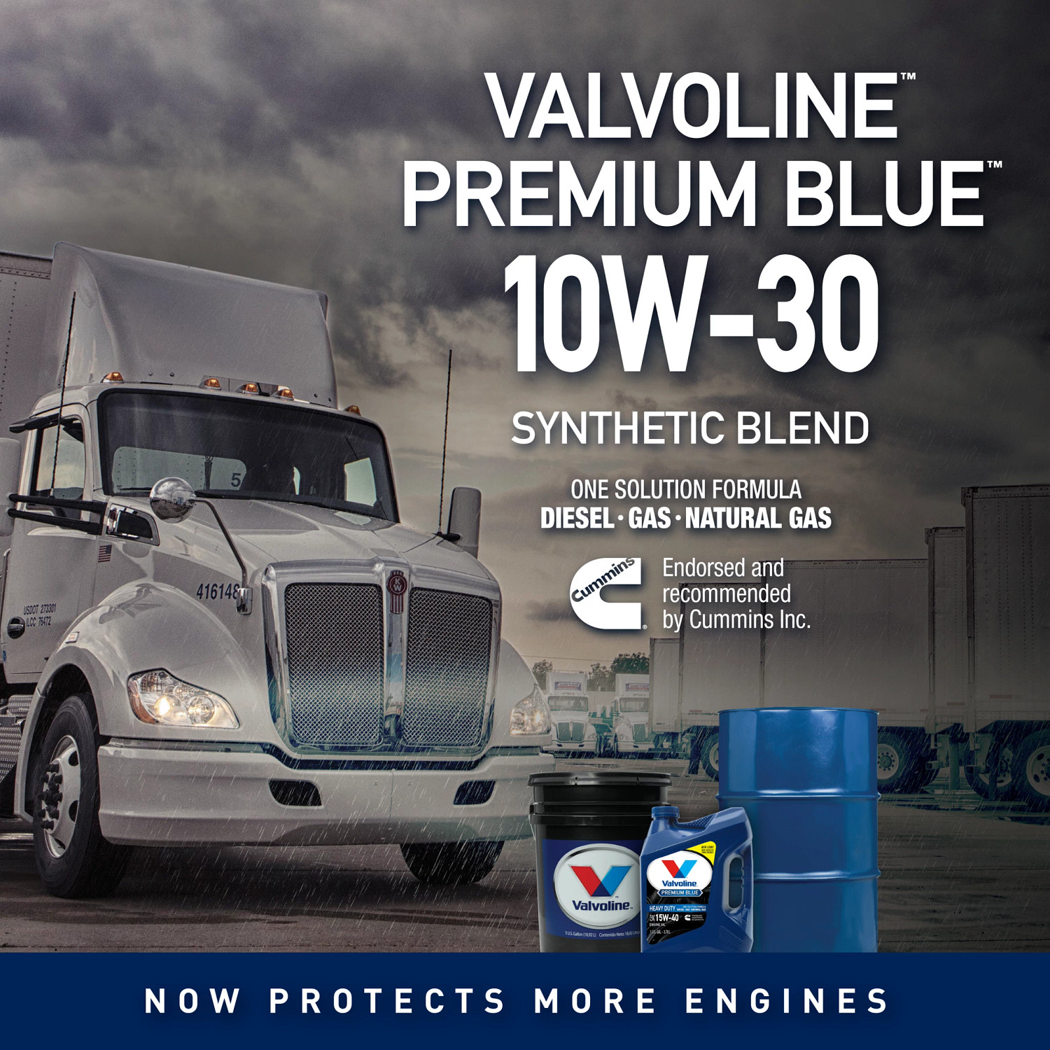 Premium Blue One Solution Diesel Engine Oil SAE 10W-30 1 GA