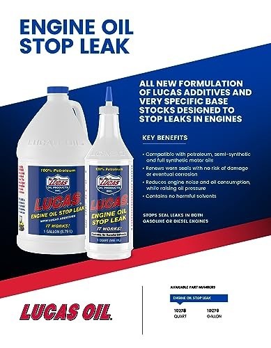 Engine Oil Stop Leak 1 Quart Bottle Universal Fit UTV Compatible