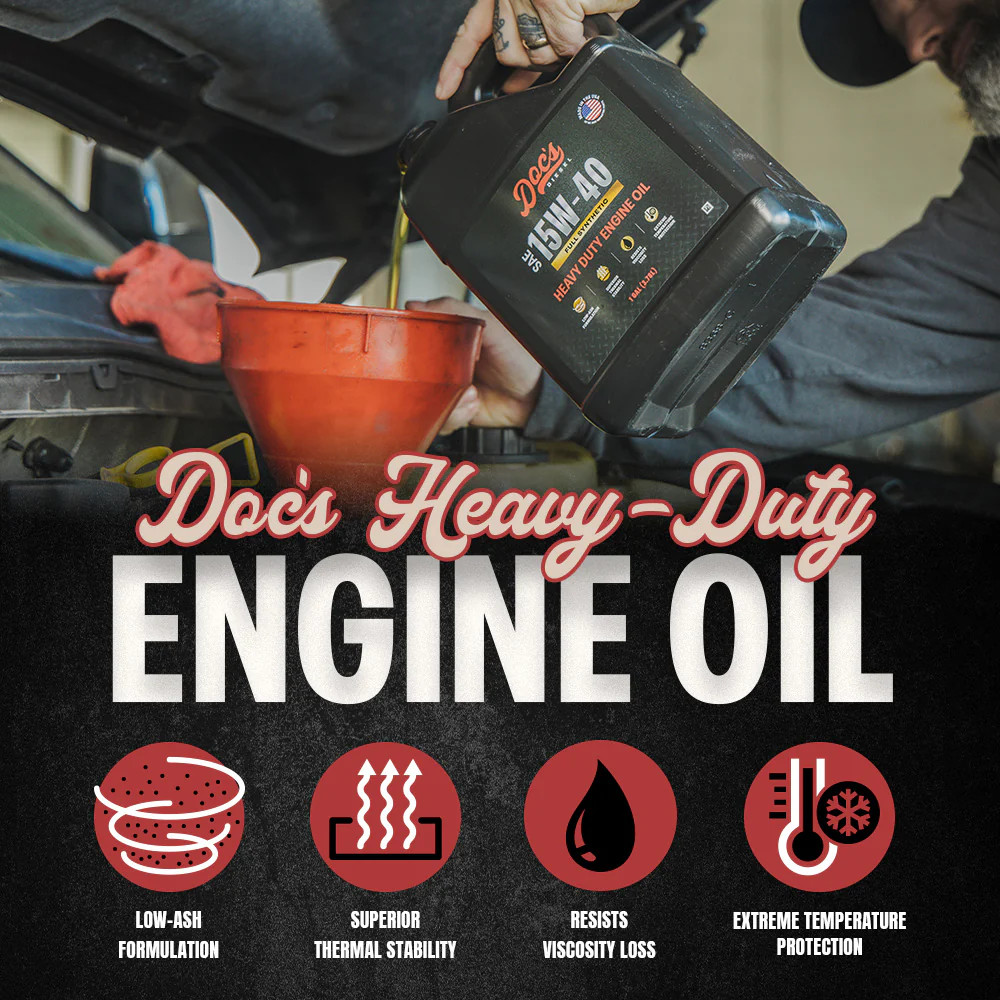 Doc’s Diesel 15W-40 Full Synthetic Heavy-Duty Diesel Oil
