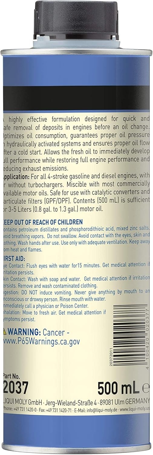 Engine Flush Oil Additive 500 ml | Gentle Cleaning for Diesel & Gasoline Engines
