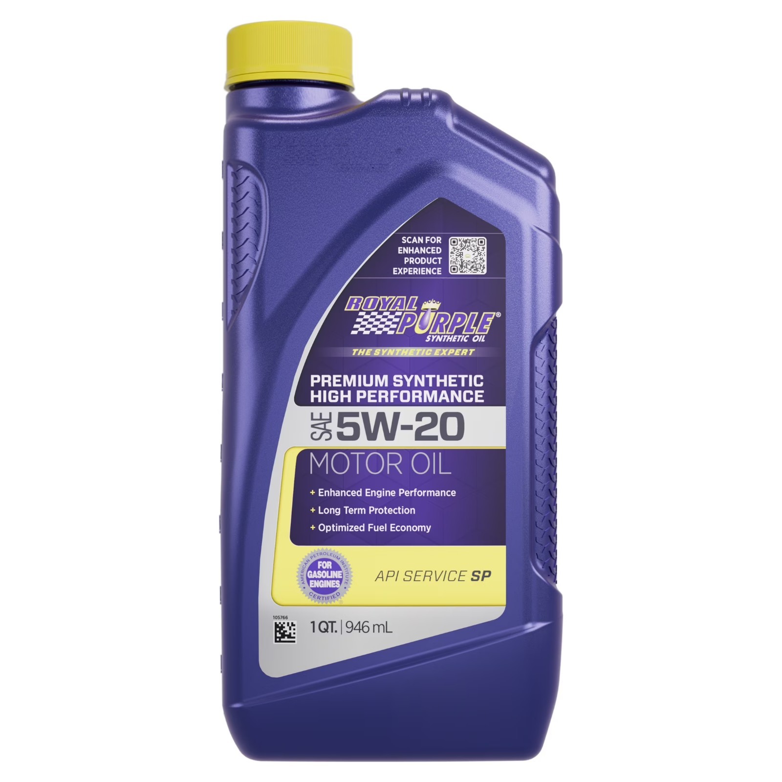 Royal Purple High Performance Motor Oil 5W-20 Premium Synthetic Motor Oil, 2 lbs
