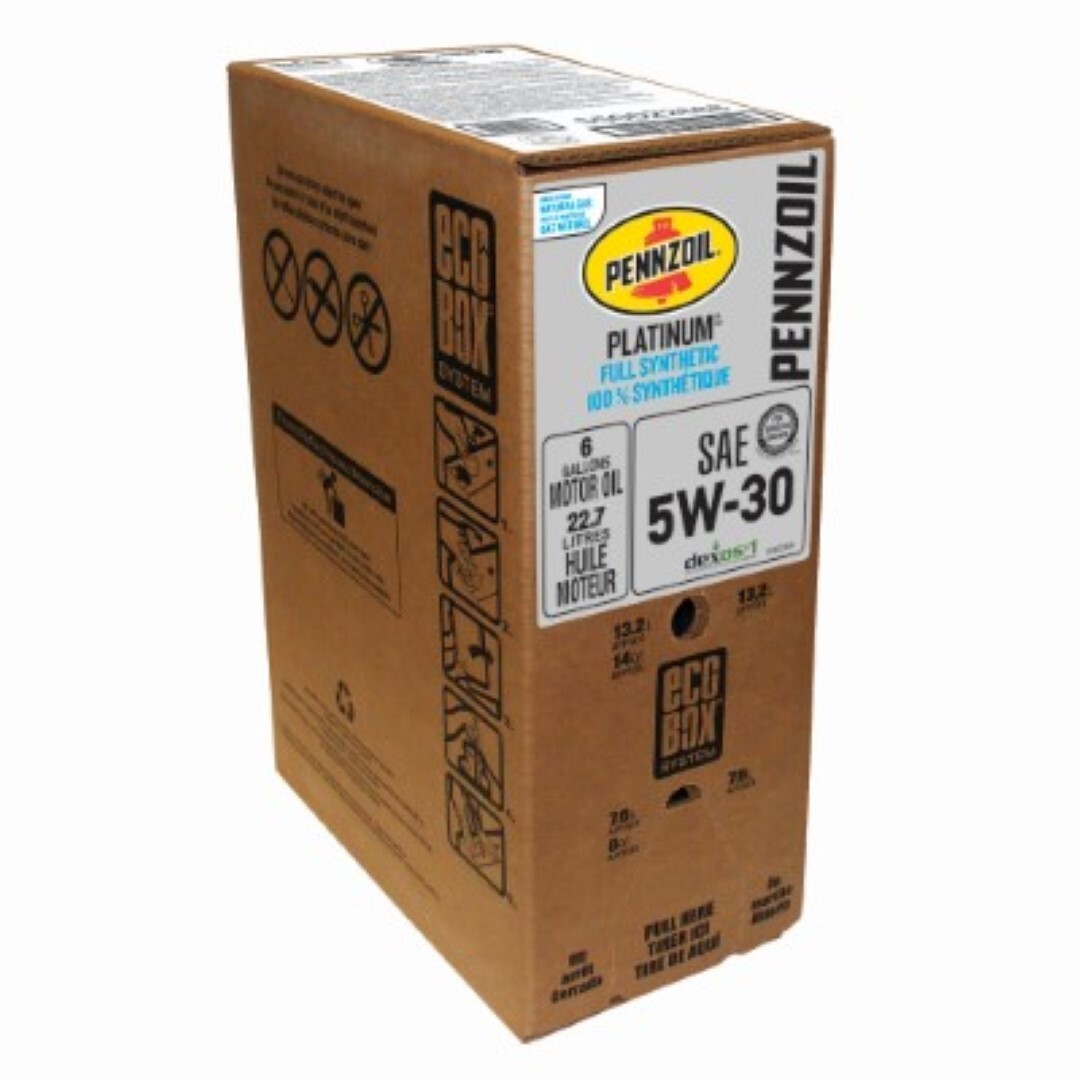 Pennzoil Ultra Platinum Full Synthetic SAE 5W-30 Motor Oil 6 Gal Ecobox