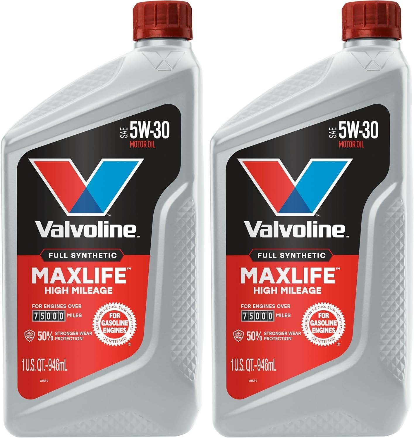 Full Synthetic High Mileage with MaxLife Technology SAE 5W-30 Motor Oil 1 QT …
