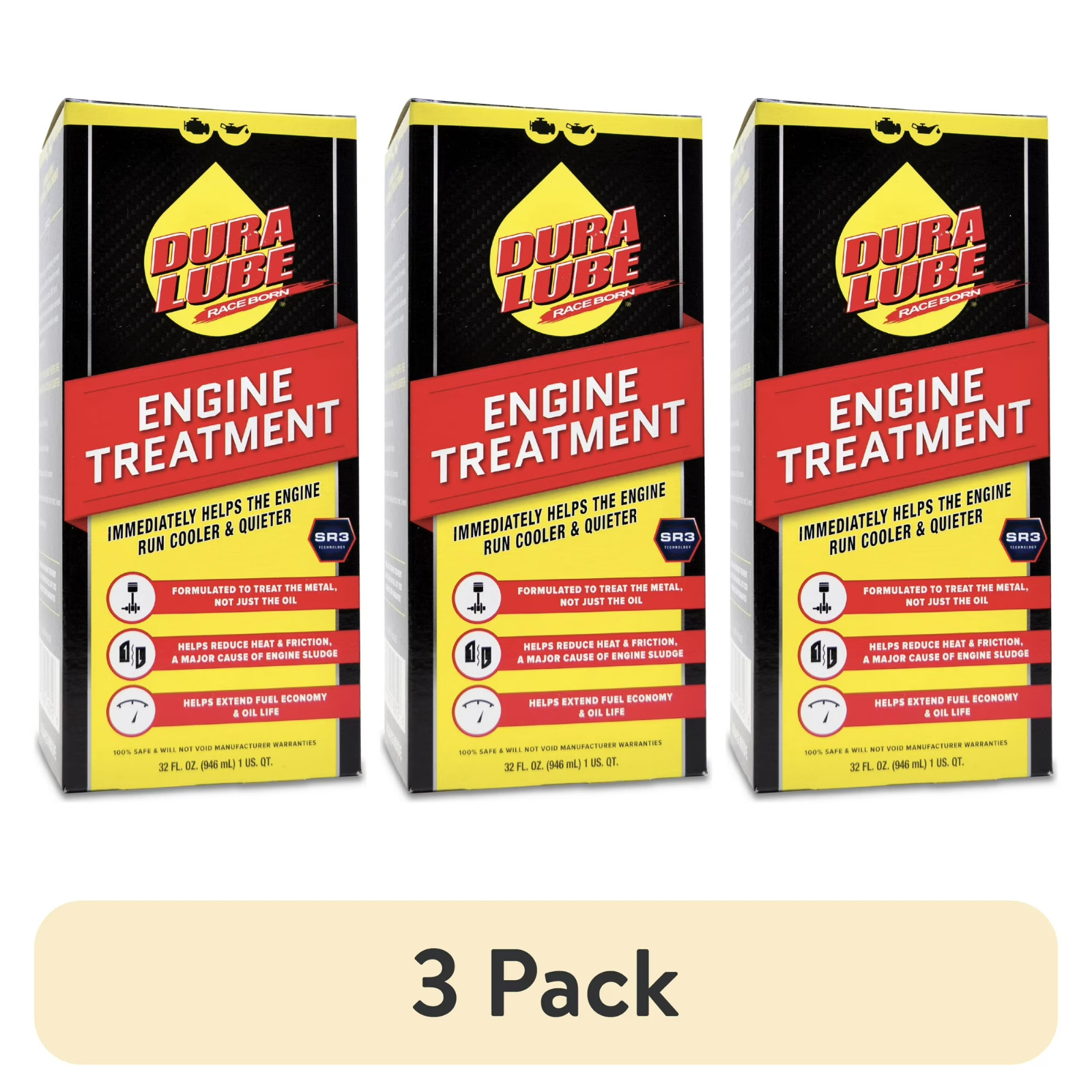 (3 pack) Dura Lube Engine Treatment, Automotive Oil Additive for Gas and Diesel