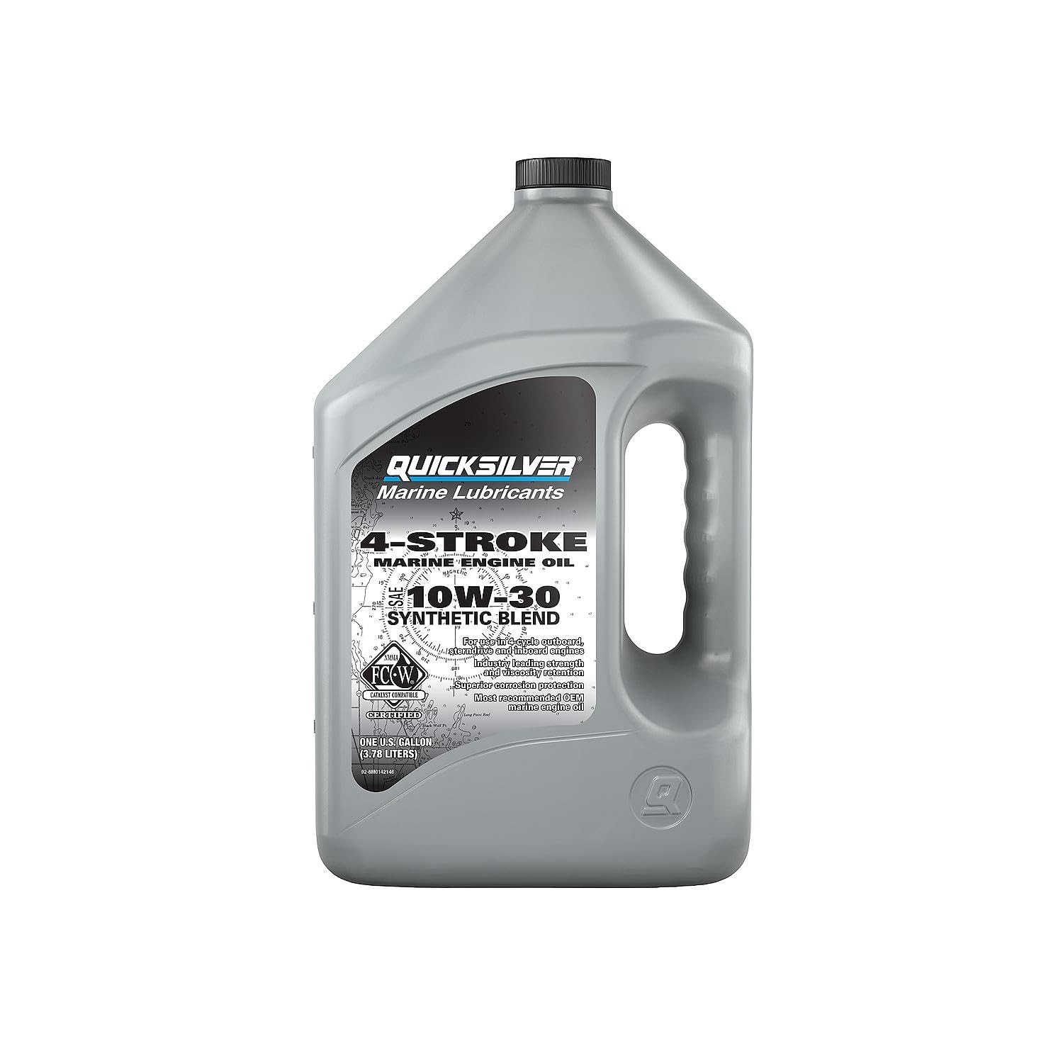 Quicksilver 10W-30 4-Stroke Synthetic Blend Marine Unspecified, Unspecified