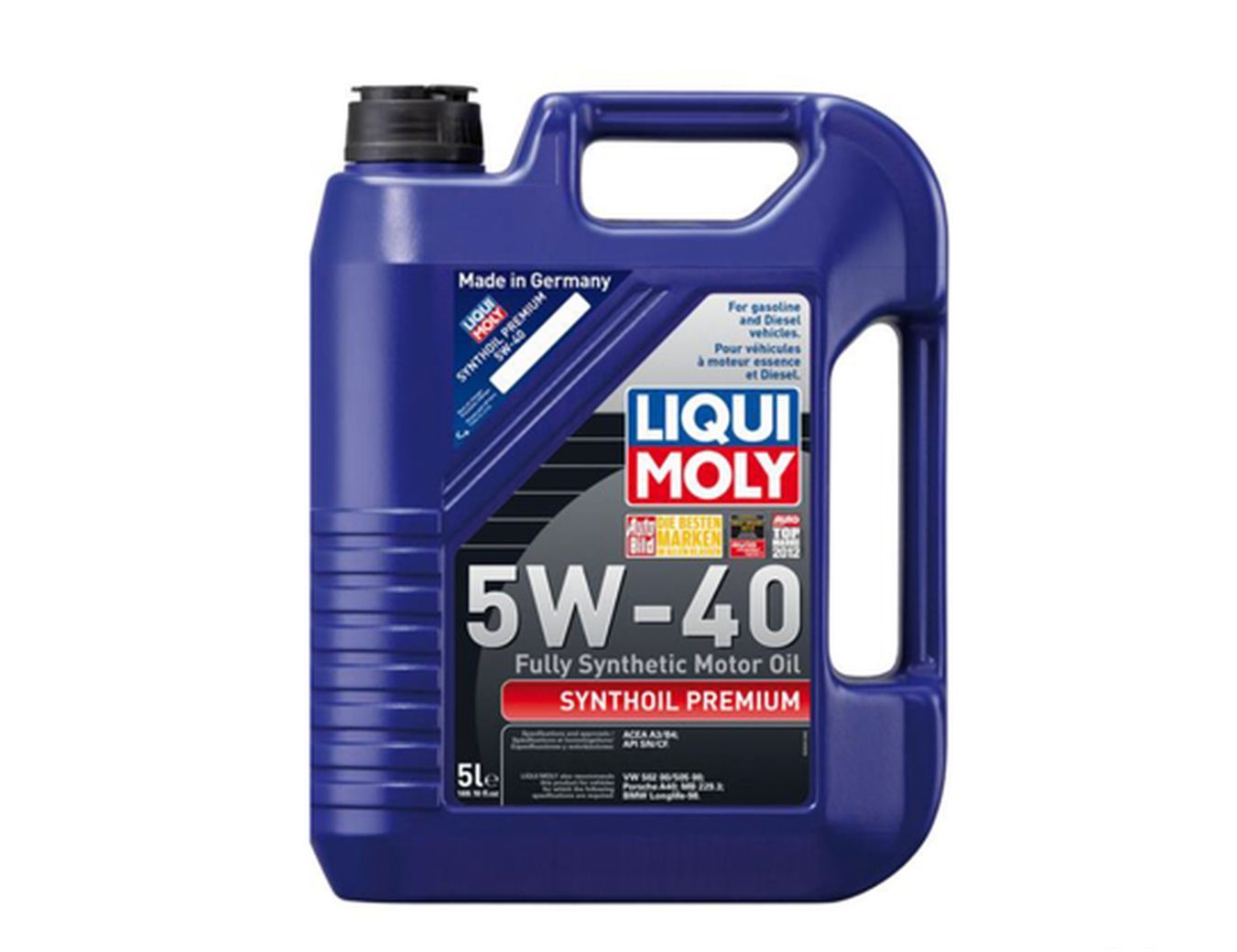 5 LITER Liqui Moly PREMIUM 5W40 Synthetic Engine Motor Oil for BMW Mercedes MINI