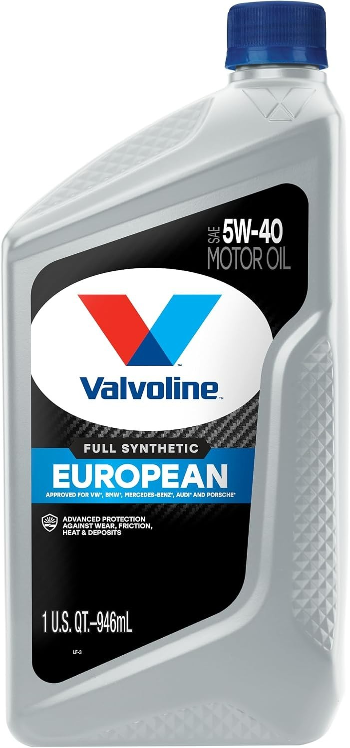 European Vehicle Full Synthetic SAE 5W-40 Motor Oil 1 QT