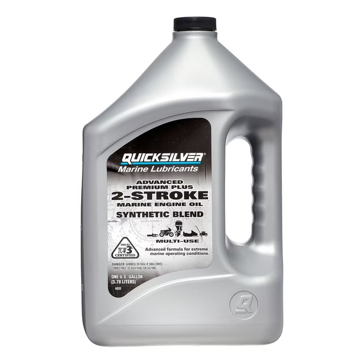 Quicksilver Advanced Premium Plus TC-W3 2-Cycle Outboard Oil Synthetic Blend,1Gb