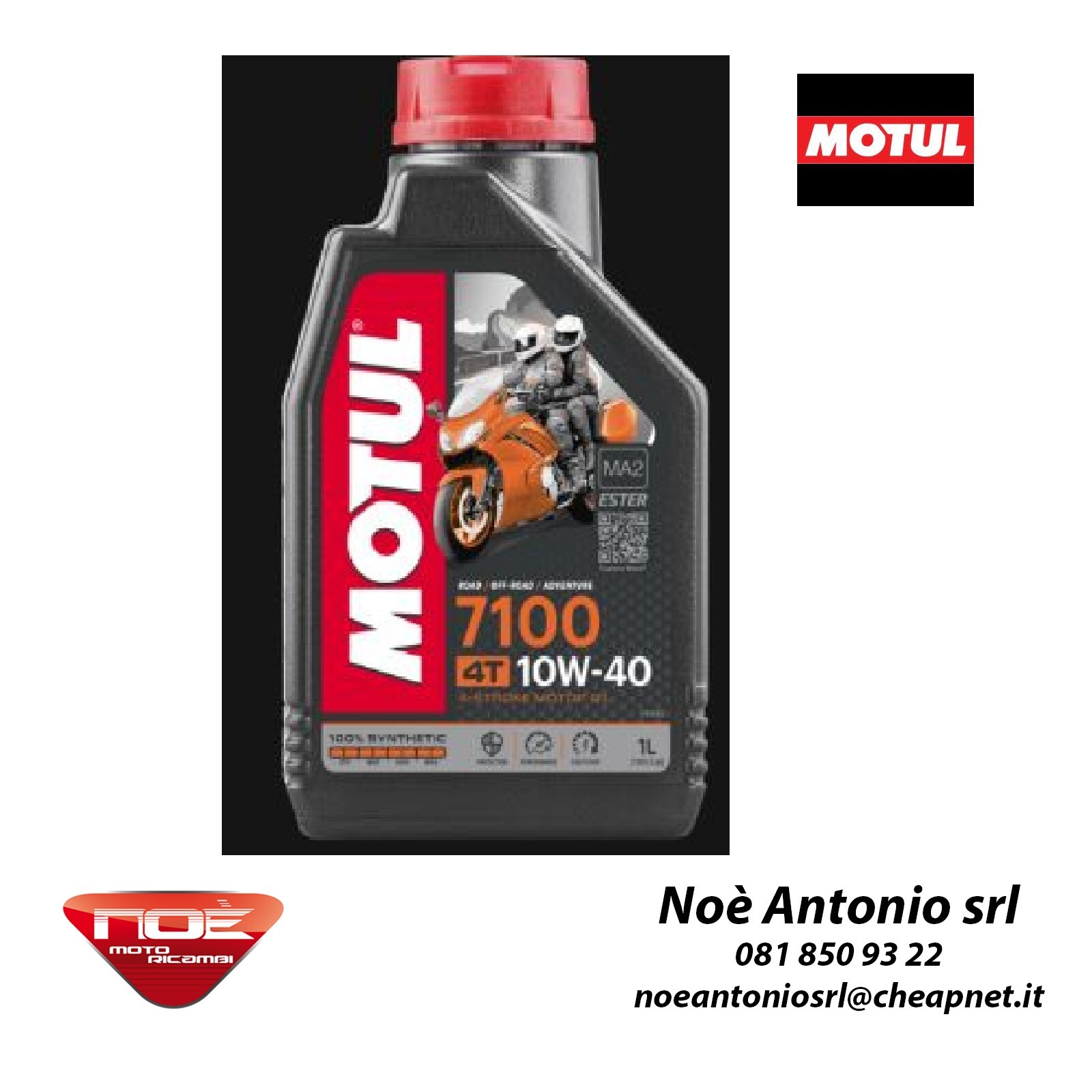 MOTUL 7100 4T MA2 10W40 1LT 104091 ENGINE OIL COD.3259