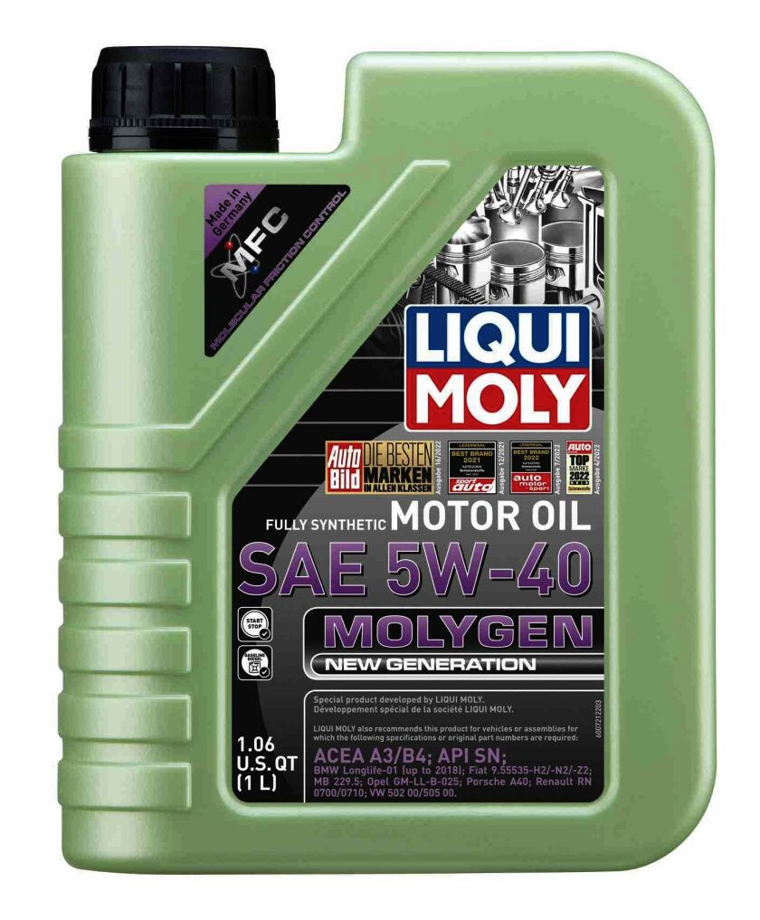 x8-LT Liqui Moly 5w40 MOLYGEN NEW GENERATION Engine Motor Oil For BMW PORSCHE VW