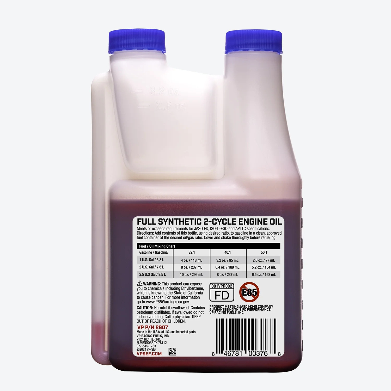 (4 Pack) VP Racing Fuels 16-oz 2-cycle engines Full synthetic Engine Oil