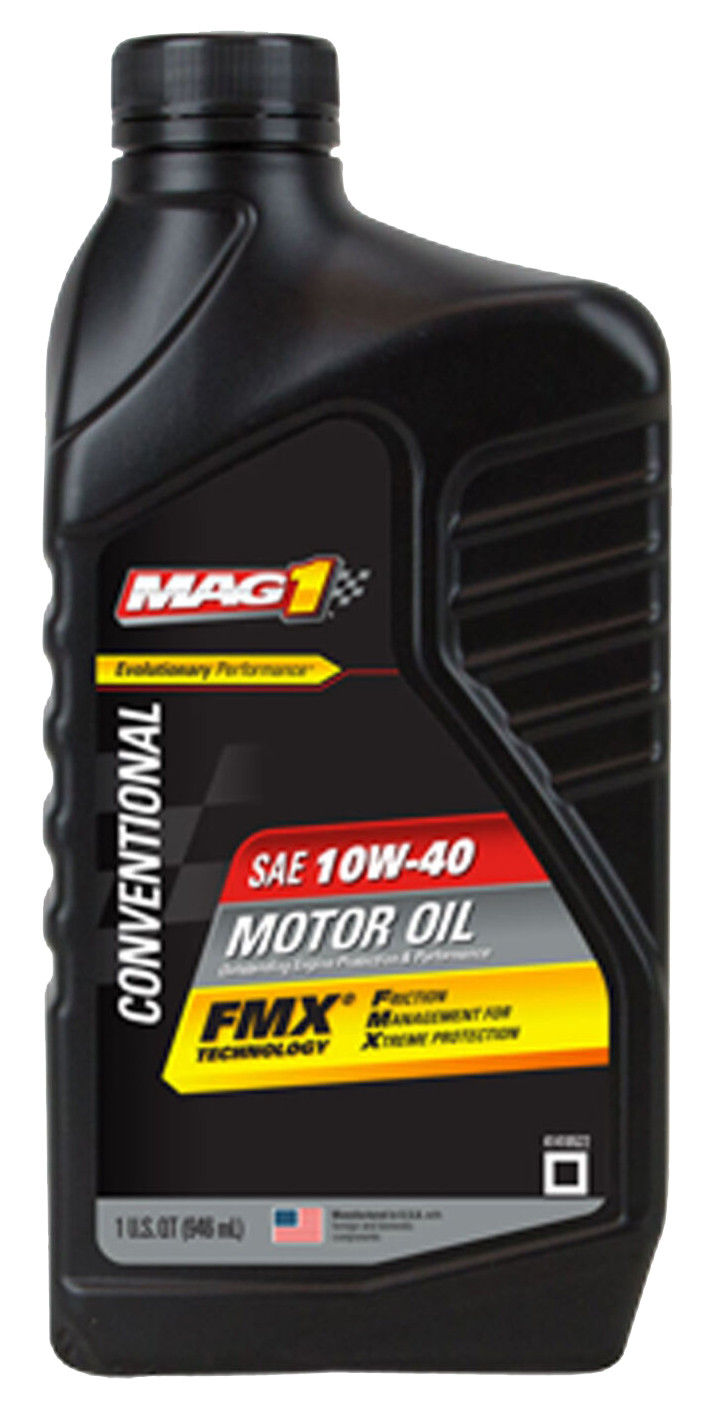 MAG 1 Conventional 10W-40 Motor Oil, Case of 6 – 1 Quarts | MAG61650