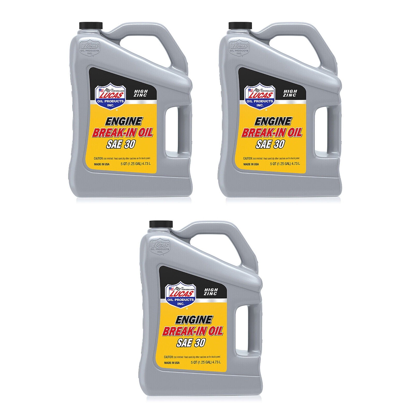 Lucas Oil 10631 SAE 30 High Zinc Engine Break-In Oils – 5 Quarts – 3 PACK