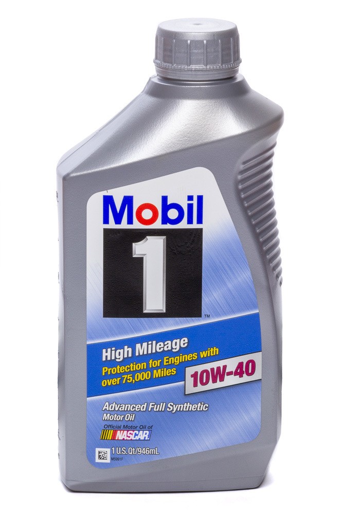 Mobil 1 MOB103536-1, One 10W40 High Mileage Oil 1 Qt Performance Racing Parts