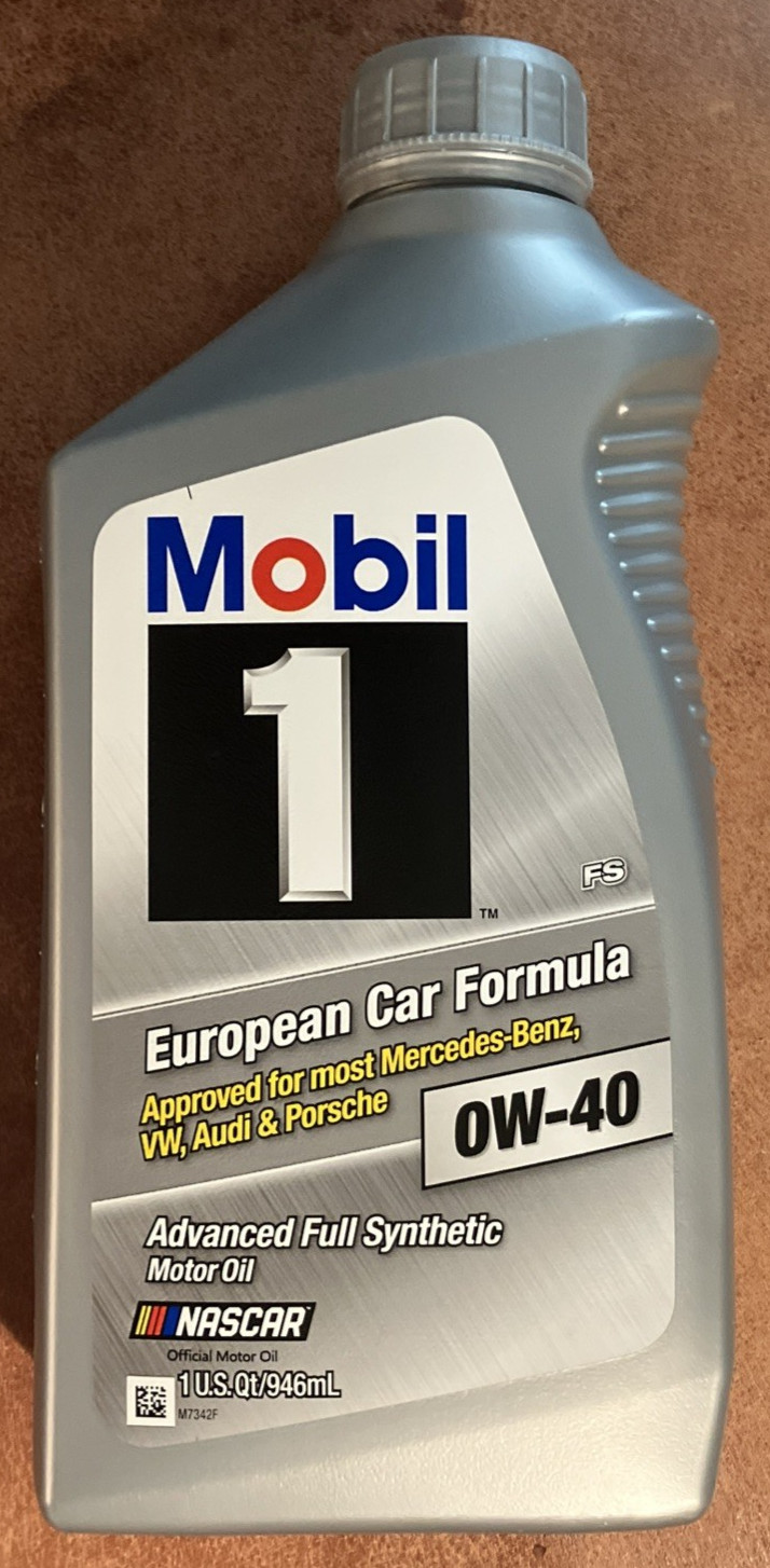 Mobil1 One ~ FS European Car Formula 0W-40 Full Synthetic Motor Oil ~ One Quart