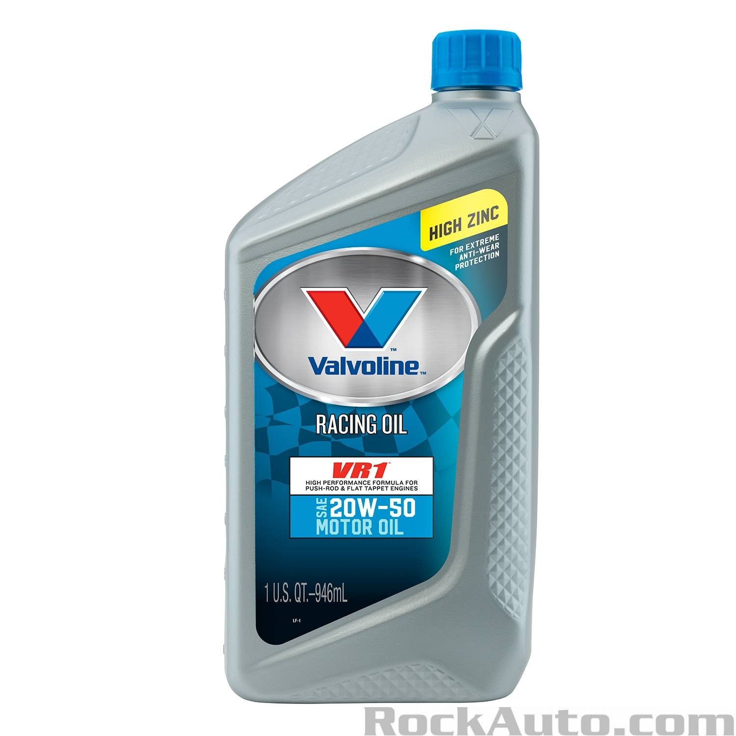 8 PACK- VALVOLINE 822347 VR1 Racing Motor Oil; SAE 20W-50; Quart-SALE