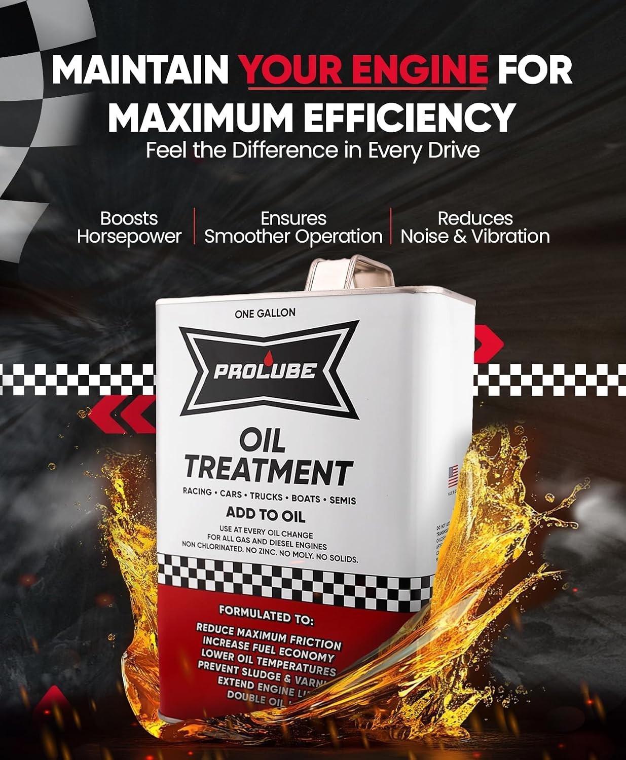 Oil Treatment – Engine Oil Additive for Gas & Diesel Engines – Reduces Wear, …