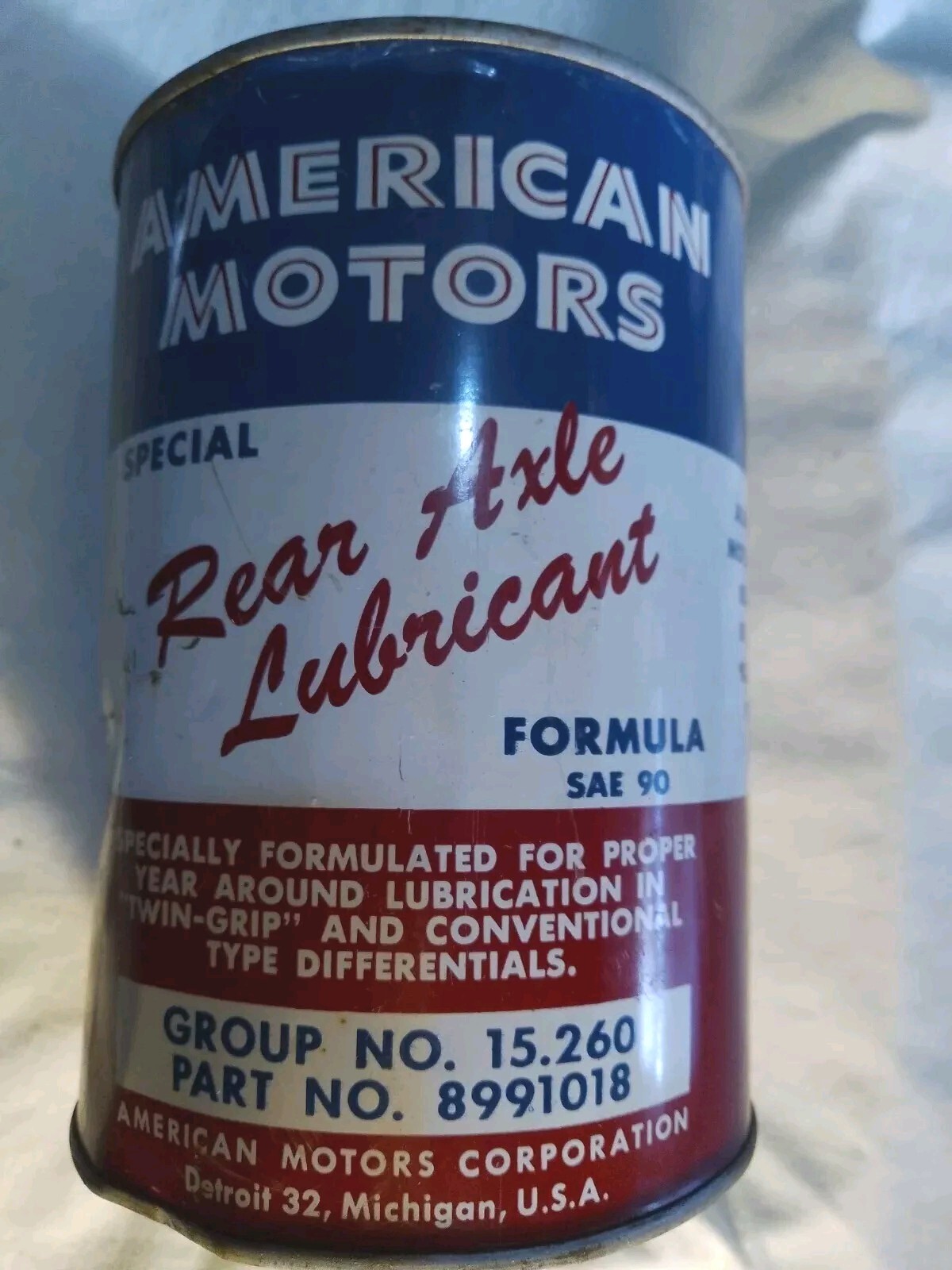 RAMBLER/AMC 1962/1966 ORIGI P/N 8991018 1 QT SAE90 CANS OF REAR DIFFERENTIAL OIL