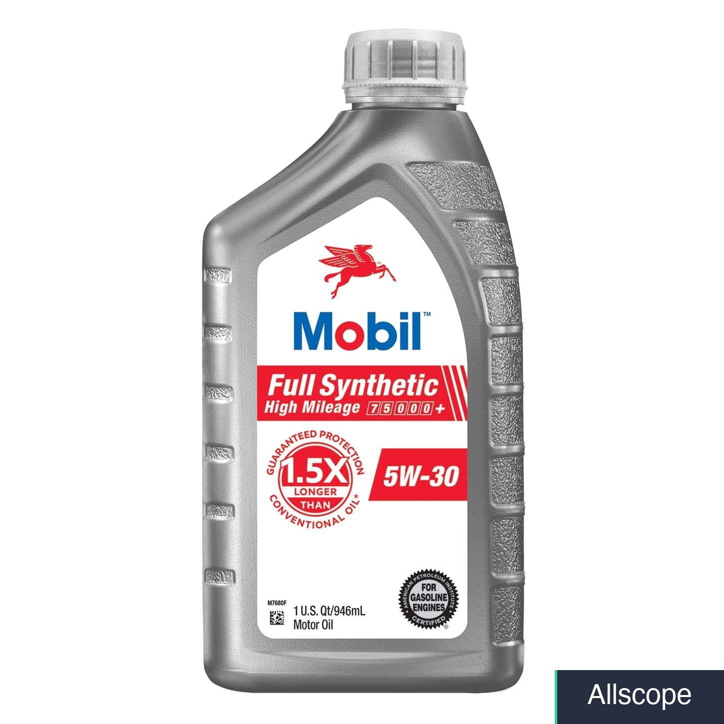 Motor Oil 5W-30 Full Synthetic High Mileage 75000+ Miles 1 QT 6 Pack