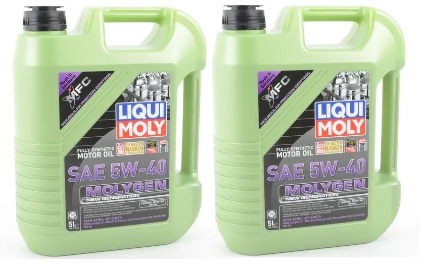 Pack of 2 ( 5 Liter) LIQUI MOLY 20232 Molygen New Generation 5W-40