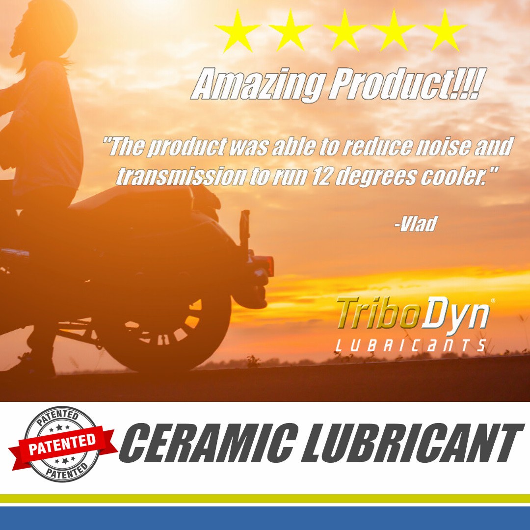 TriboDyn Patented Ceramic 20W-50 Full Synthetic V-Twin Motorcycle Oil – 12 Quart