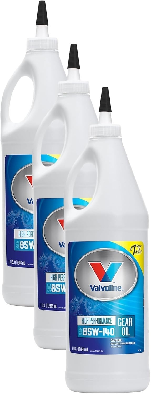 High Performance SAE 85W-140 Gear Oil 1 QT (Pack of 3) High Horsepower Condition