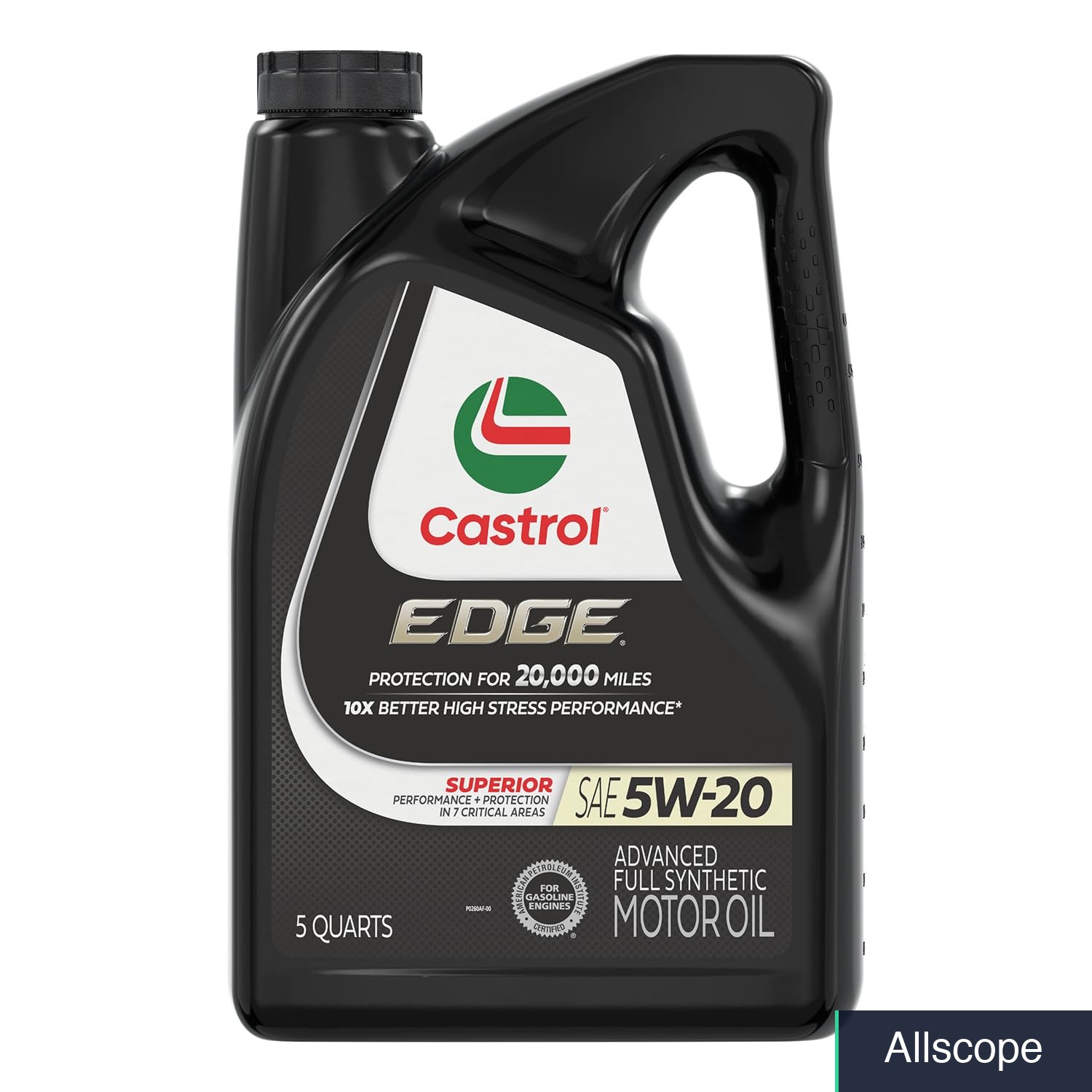 Castrol EDGE 5W-20 Advanced Full Synthetic Motor Oil, 5 Quarts