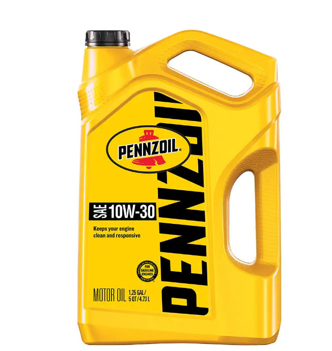 Pennzoil SAE 10W-30 Motor Oil – 5 Qt. – High-Quality Engine Lubricant NEW