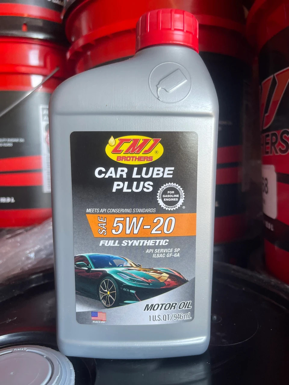 2 Pack – 5W-20 CMJ Brothers Car Lube Plus SAE 5W-20 Full Synthetic Motor Oil