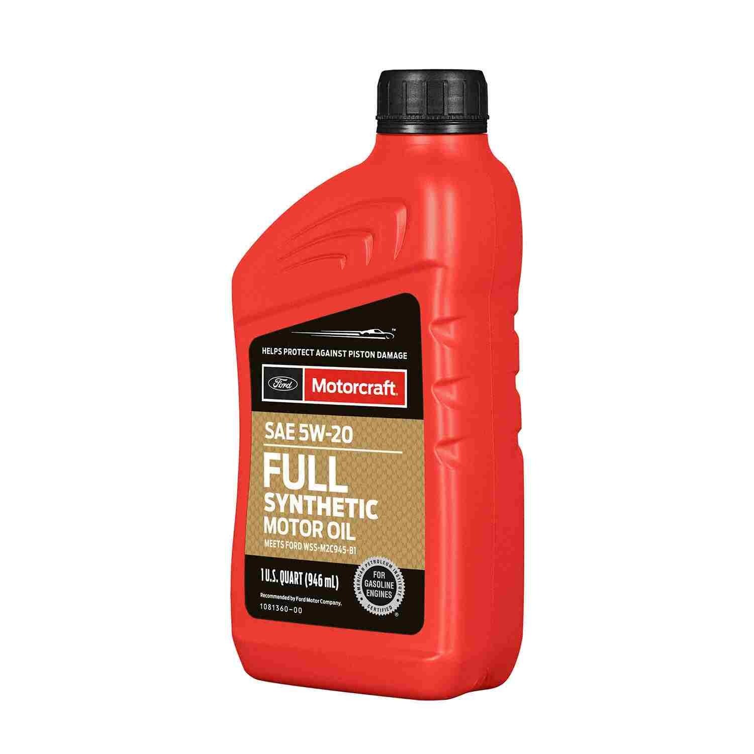 8 Quarts Full Synthetic Engine Motor Oil OEM FORD MOTORCRAFT SAE 5W-20