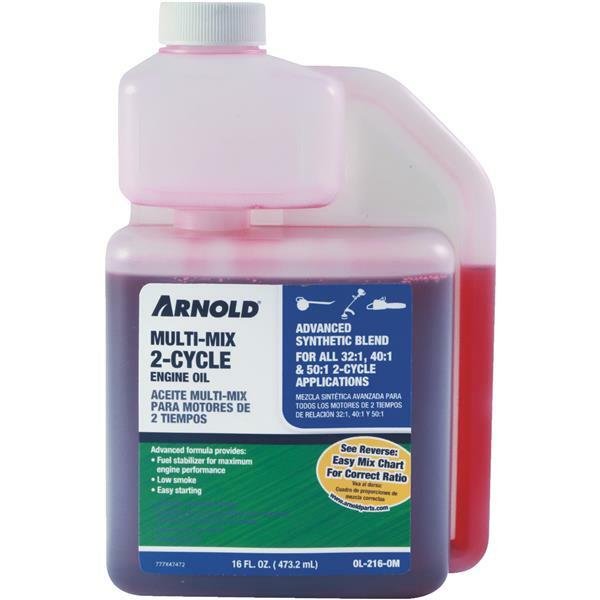 (6)-Arnold 16 Oz. Synthetic Blend Multi-Mix 2-Cycle Motor Oil. OL-216-OM