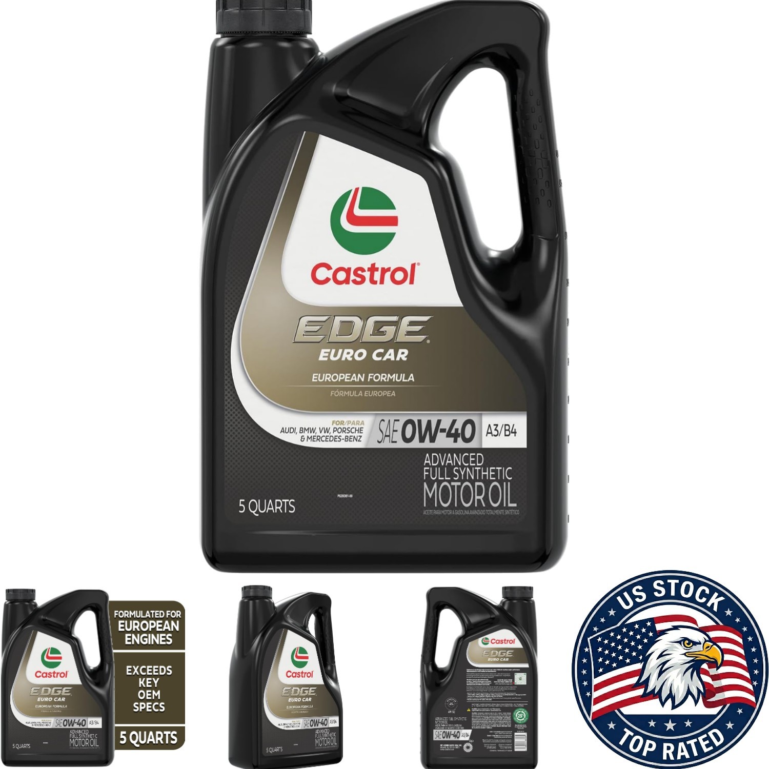 Full Synthetic Engine Oil 0W-40 – 5 Quart for Maximum Performance & Protection