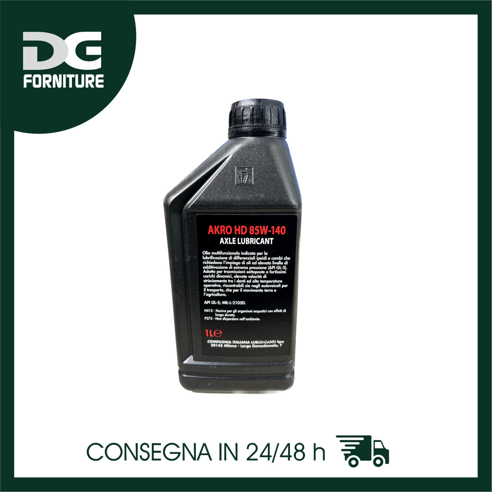 VANGUARD AKRO HD 85W140 LT DIFFERENTIAL MECHANICAL CHANGE AND TRANSMISSION OIL