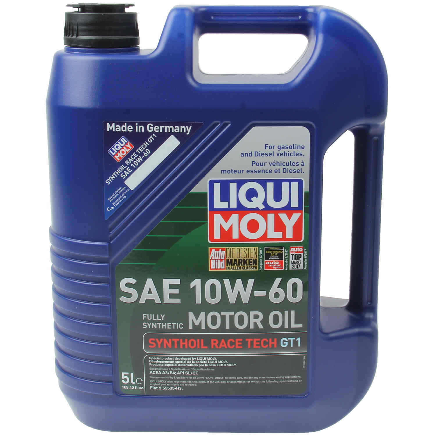 x9LT 10W60 Liqui Moly RACE TECH GT1 Engine Motor Oil for BMW M3 M5 M6 z3M z4M z8