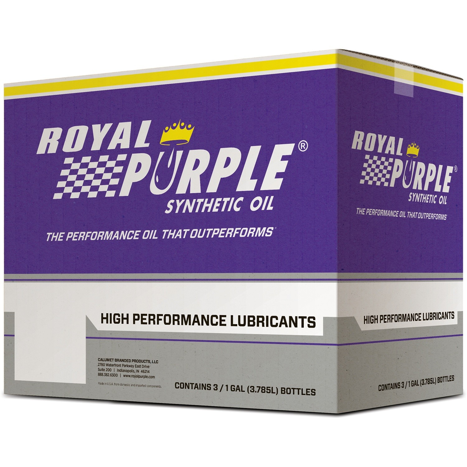 Royal Purple 36520, Set of 6 5W20 Hps Multi-Grade Oil Case 6X1 Quart Performance