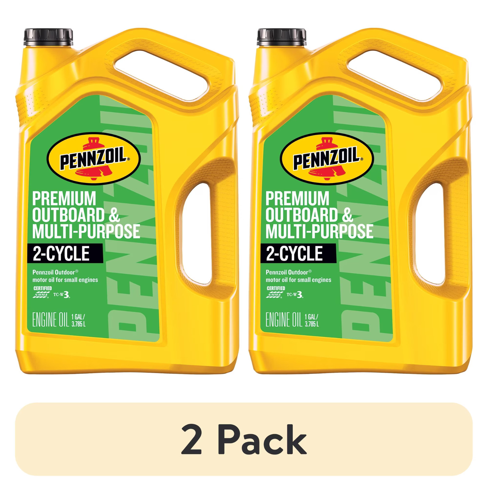 Pennzoil Outdoor Premium 2-Cycle Engine Oil 1 Gal 2 Pack
