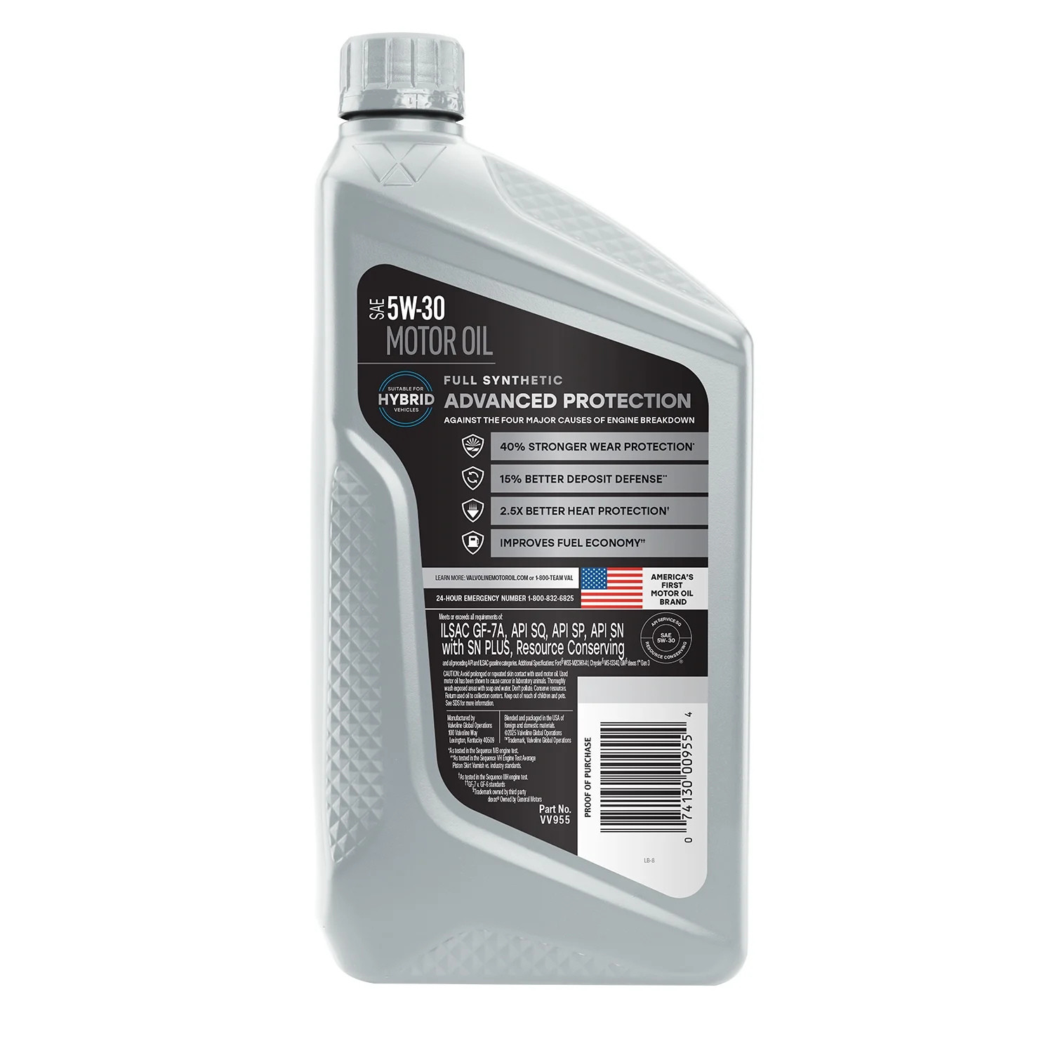 (5 pack) Valvoline Advanced Protection 5W-30 Full Synthetic Motor Oil 1 QT