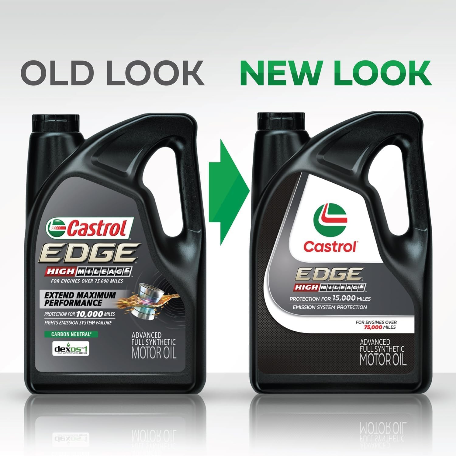 Castrol Edge High Mileage 5W-20 Advanced Full Synthetic Motor Oil, 5 Quarts