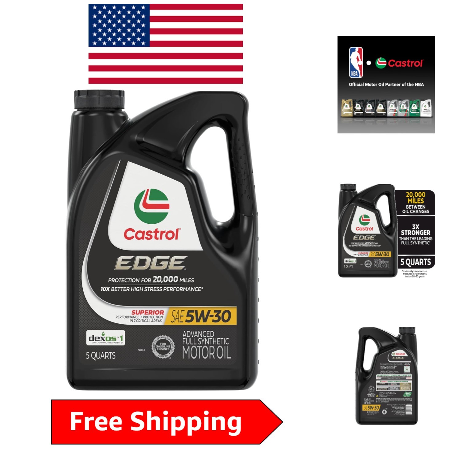High-Performance EDGE 5W-30 Full Synthetic Oil – Universal Fit for All Vehicles