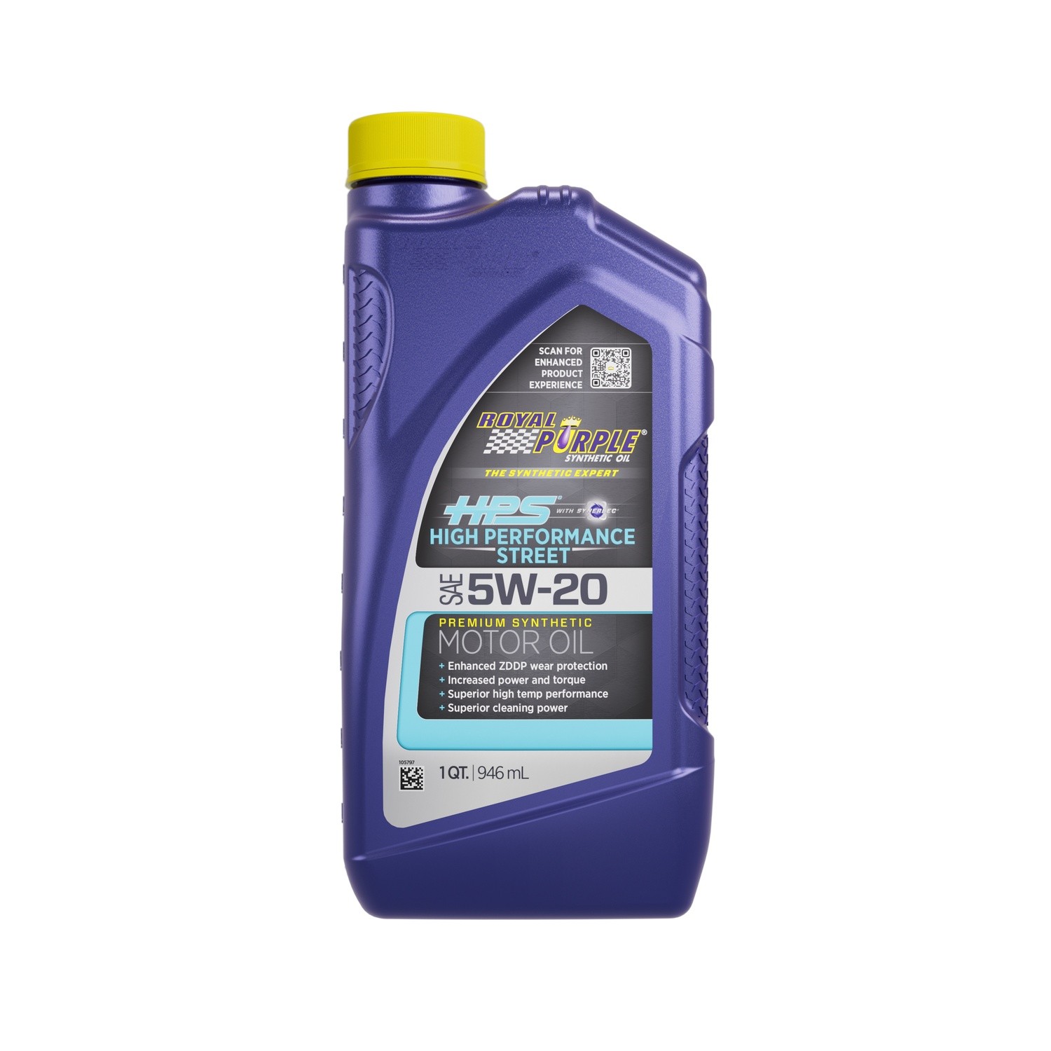 Royal Purple 36520, Set of 6 5W20 Hps Multi-Grade Oil Case 6X1 Quart Performance