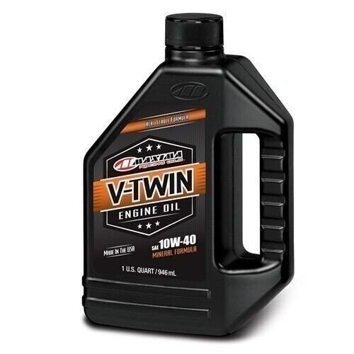 Maxima 30-05901 V-Twin Mineral 10W40 32oz Motorcycle ATV/UTV Offroad Anti-Wear