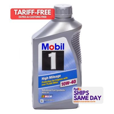 Mobil 1 MOB103536-1, One 10W40 High Mileage Oil 1 Qt Performance Racing Parts