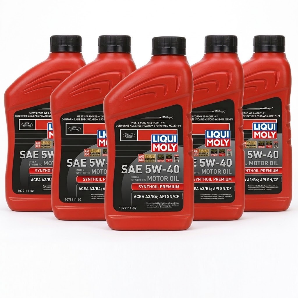SALE- 5 PACK- MOTORCRAFT XO5W40QSD Full Synthetic Diesel; SAE 5W-40; 1 Quart