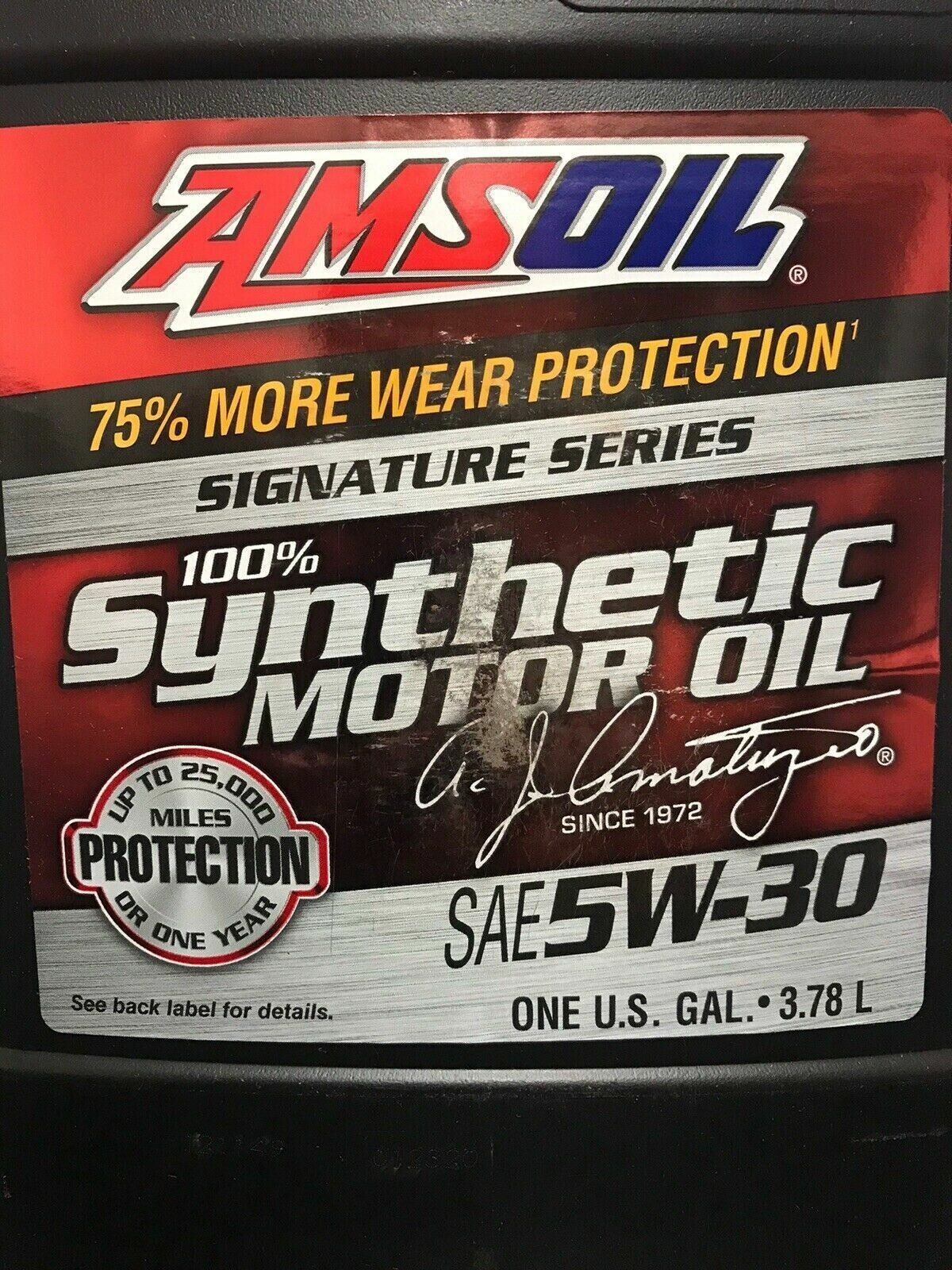 Amsoil Signature Series 5W-30 Synthetic Motor Oil (1 Gallon) 25K Mile
