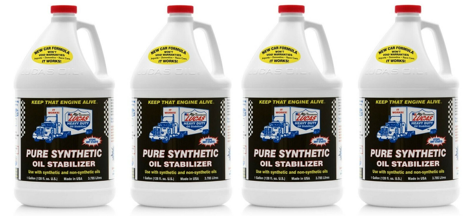Lucas Oil 10131 Pure Synthetic Motor Gear Oil Stabilizer Additive (4 Gallon)